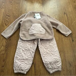 Il Gufo Cozy Kids 2 piece Set in Light Pink size 5 NWT long sleeve girl